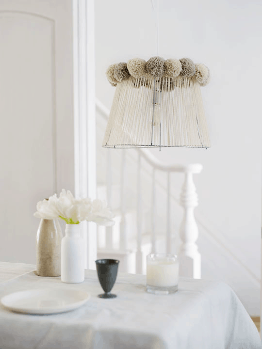 pom pom lampshade untitled favorite finds {home decor and crafts}