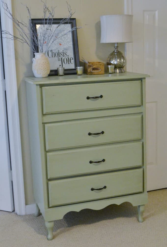 stenciled dresser makeover by burlap+blue