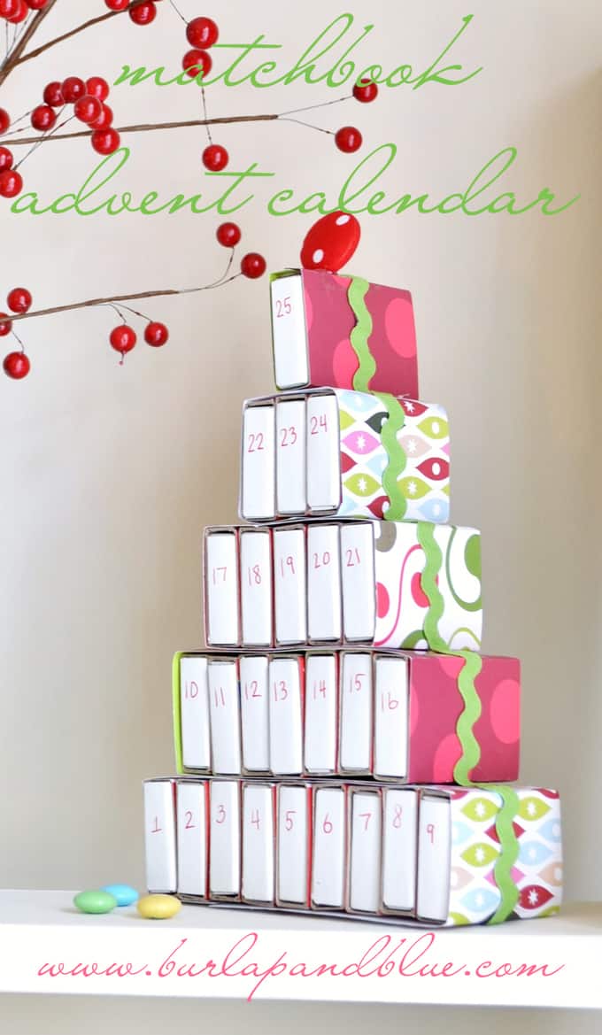 easy matchbook advent calendar - all crafty things