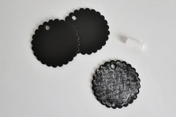 Scalloped Chalkboard Labels