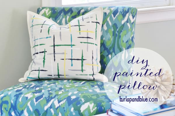 painted pillow tutorial 1