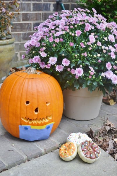 pumpkin in overalls