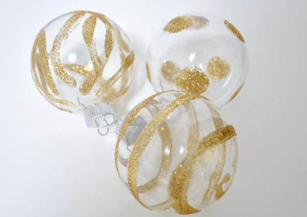 glitter ornaments diy 5