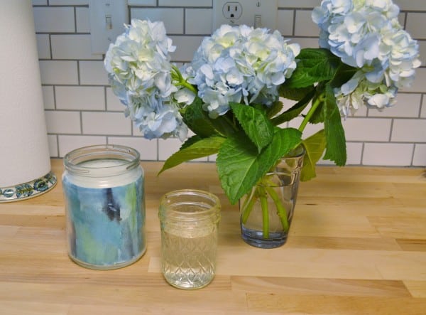 how to mod podge a vase