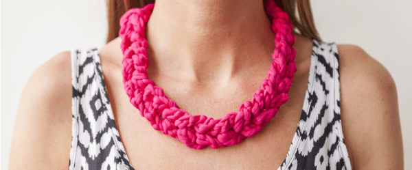 yarn necklace