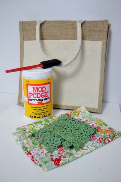 mod podge tote