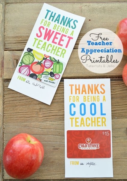 teacher gift ideas