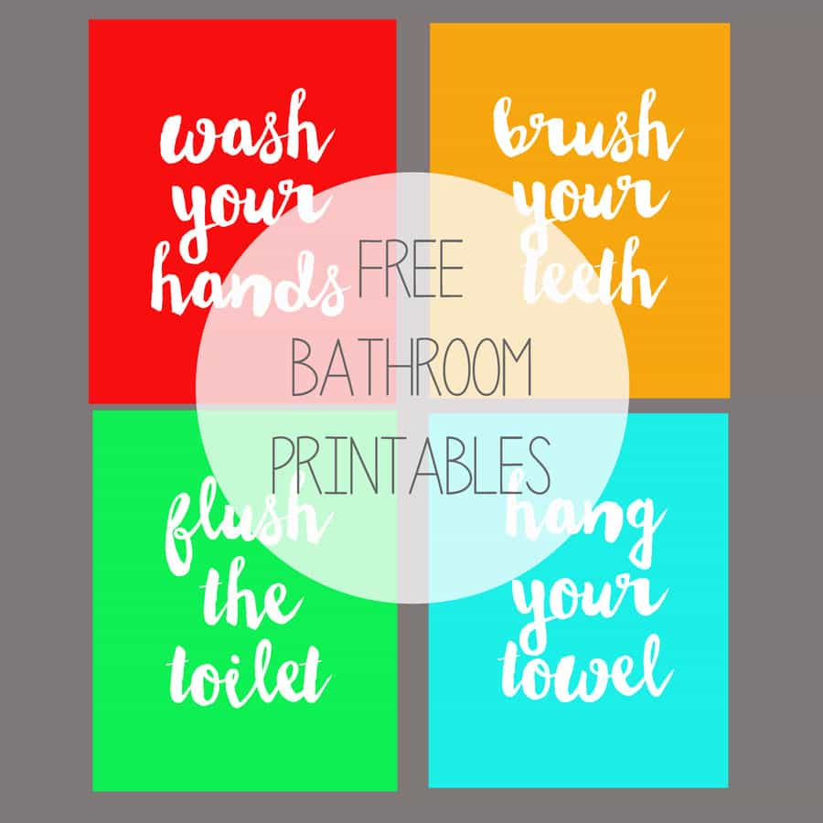 Free Kids Bathroom Printables Bathroom Design