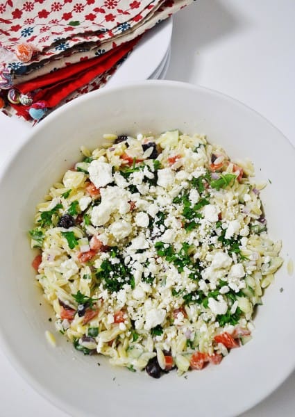 mediterranean orzo salad