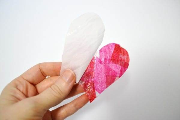 tissue paper heart 6