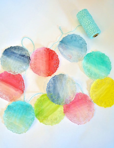 watercolor garland