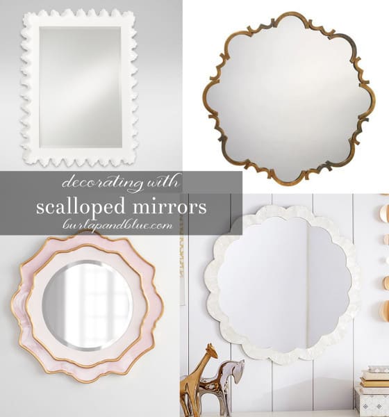 scalloped mirrors