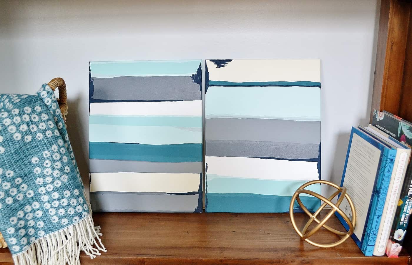 easy canvas art diy