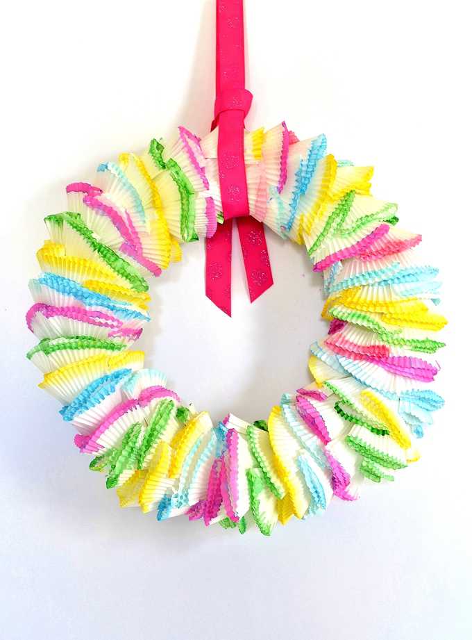 Cupcake Liner Wreath - Typically Simple