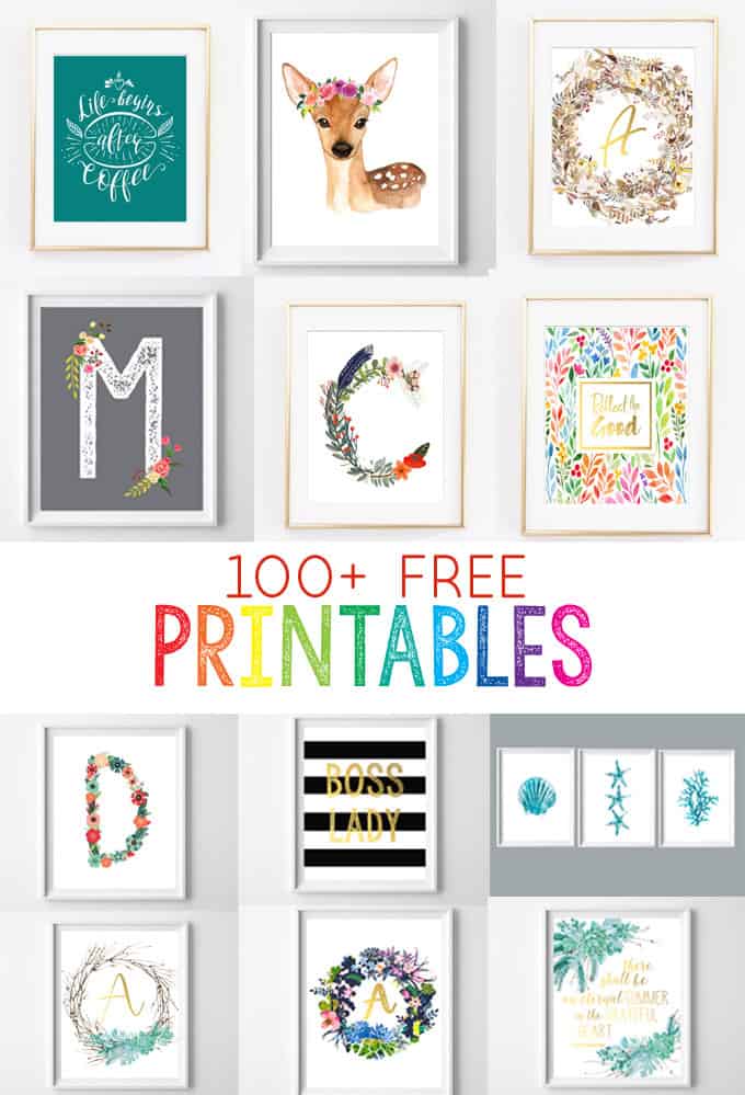 100+ Free Printables For Your Home (Printable Art for Every Room in Your  House!)