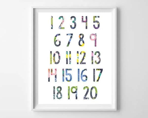 alphabet number printables