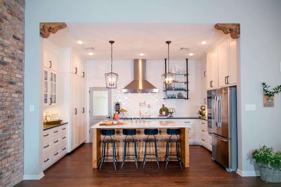 fixer upper kitchens & living spaces