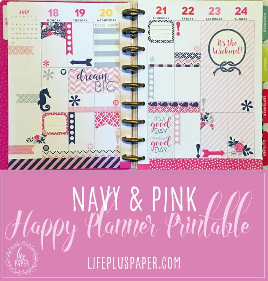 Weekly Planner Printables Free for Your Happy Planner