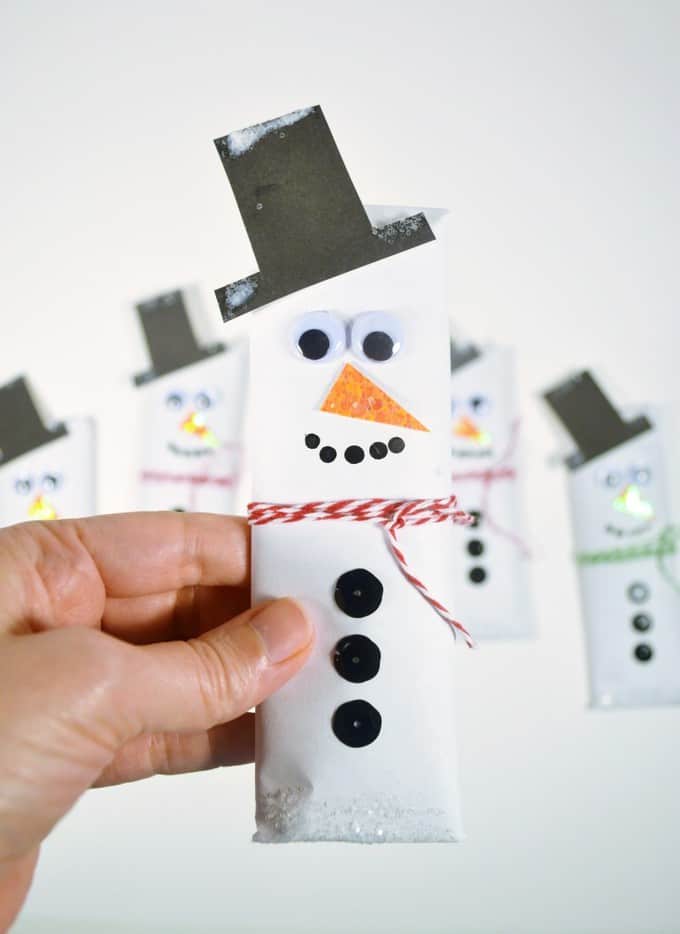 Make Snowman Candy Bars Wrappers A Tutorial 1654