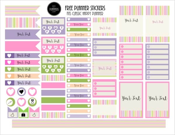 Weekly Planner Printables {Free for Your Happy Planner}