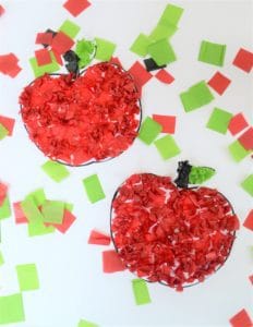 Easy Apple Craft for Back to School