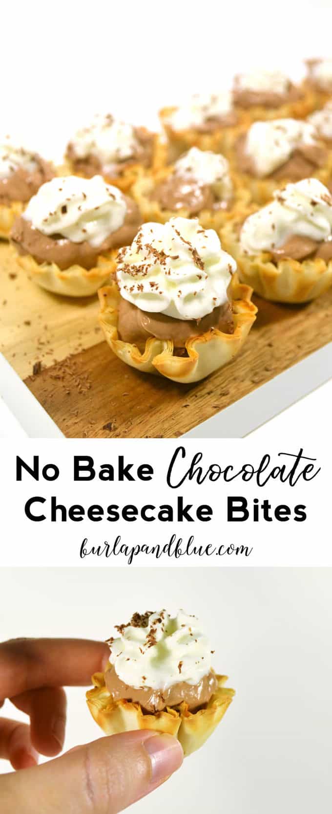Mini Cheesecake Recipe {Make No Bake Chocolate Cheesecake Bites Recipe}