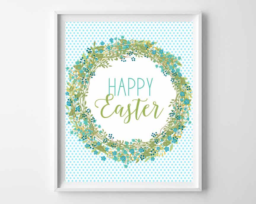 Easter Free Printable Art {Easy Spring Decor Idea}