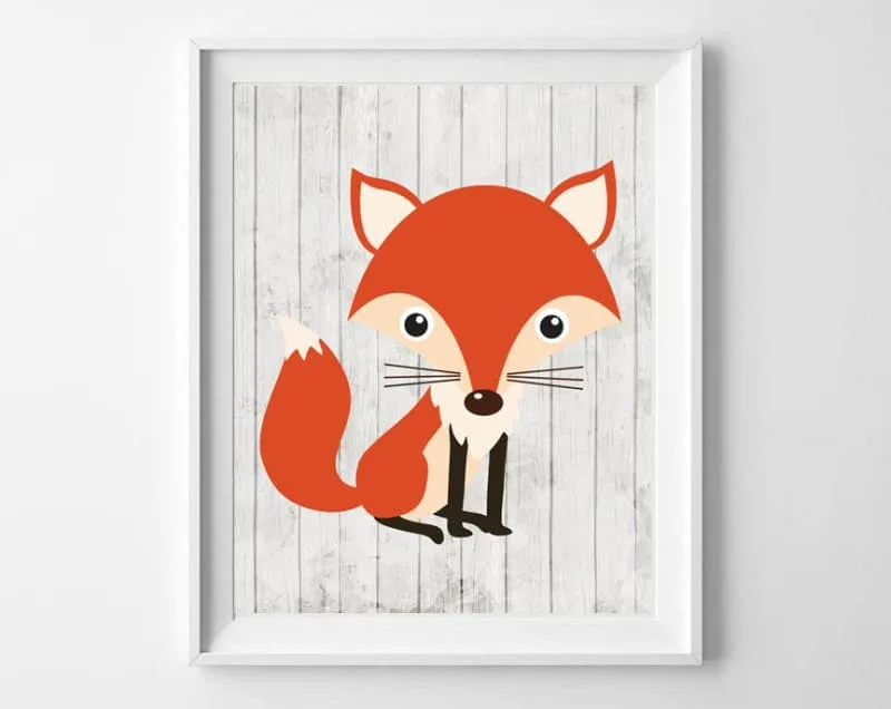 Download Woodland Animals Nursery Art Free Printable Decor