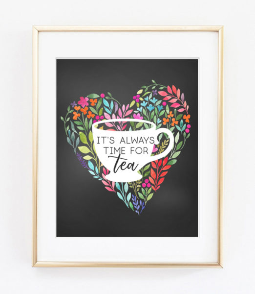 Taking a Mid-Day Break with Lipton Tea and Free Tea Printable Art