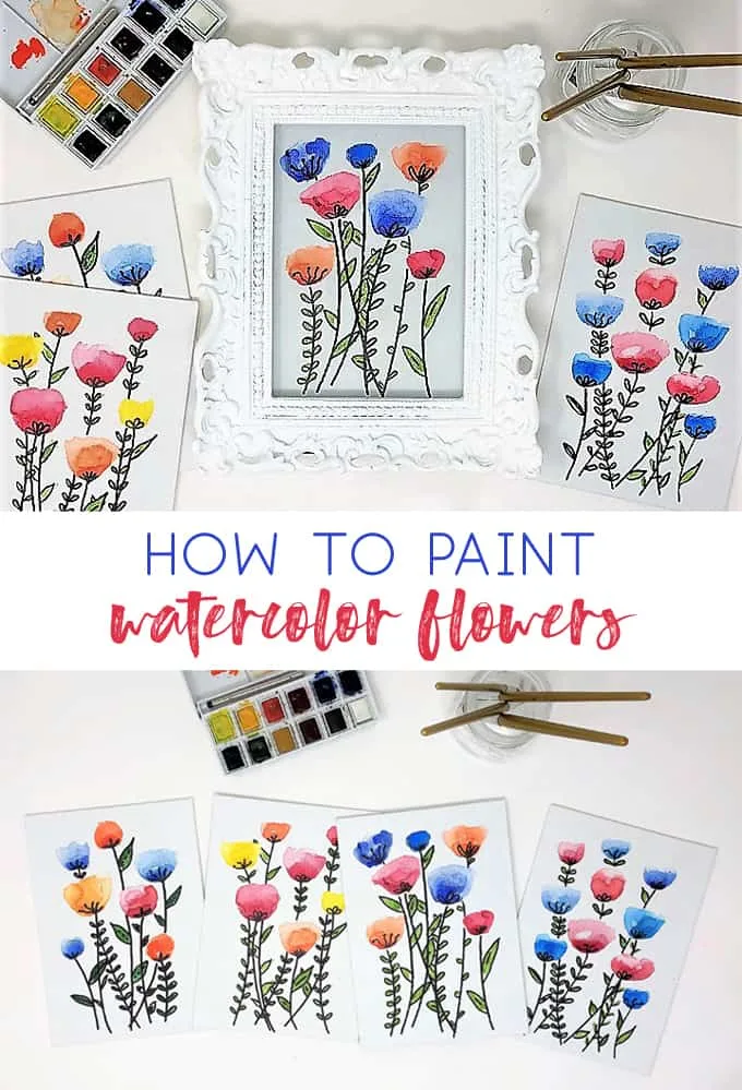 Download How To Paint Easy Watercolor Flowers No Painting Skills Required