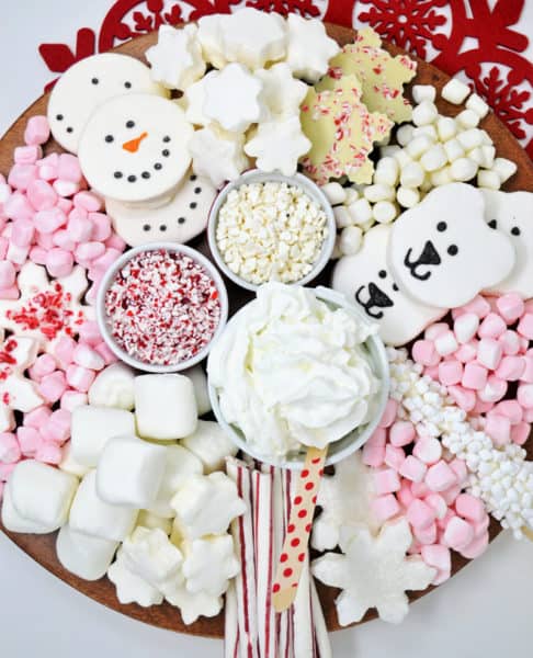 Hot Chocolate Toppings Board {A Hot Cocoa Dessert Board Kids and Adults ...