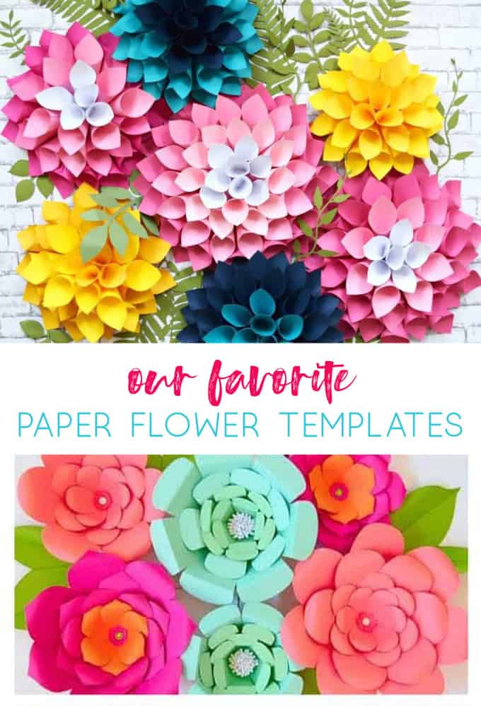 Paper Flower Templates {Free Templates to Make Easy Paper Flowers}