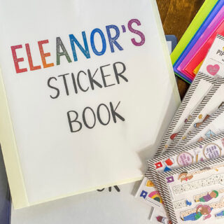 how to make a sticker book