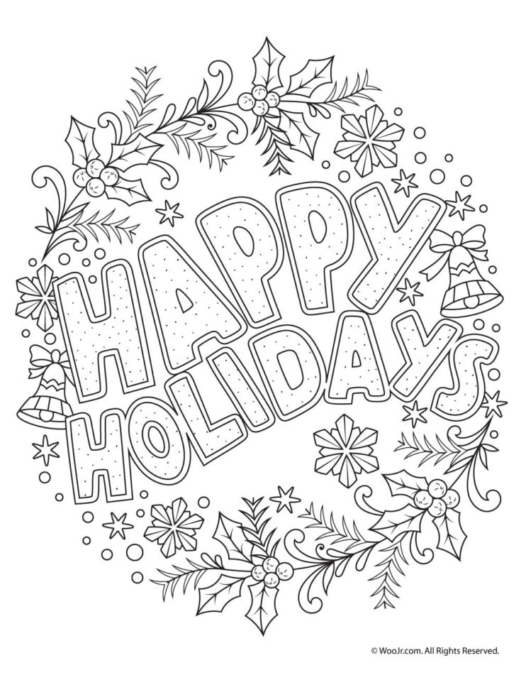 Christmas Coloring Pages {Free Coloring Sheets for Adults and Kids}