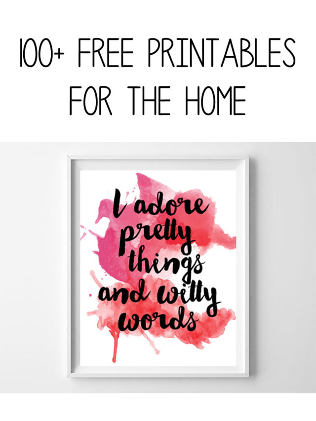 Free Printable Art for the Home