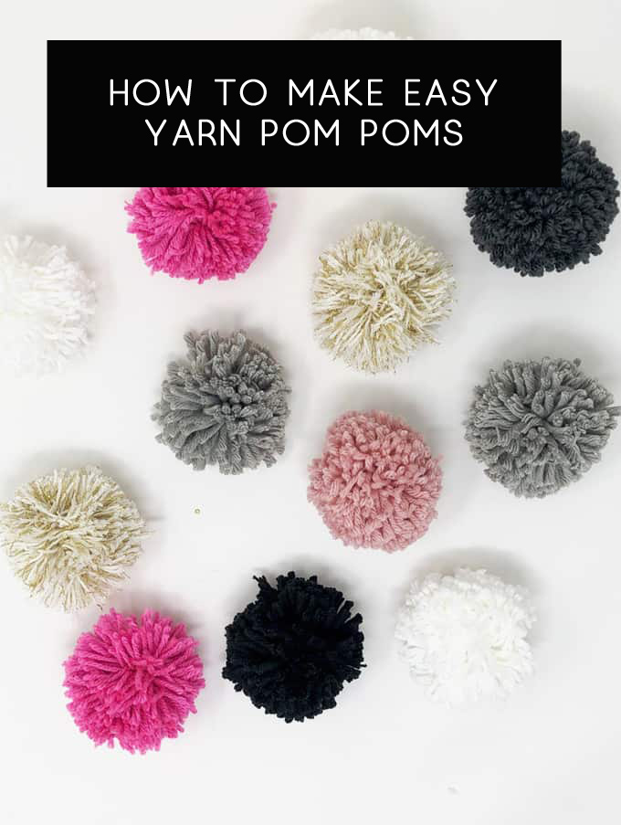 How to Make Pom Poms with Yarn