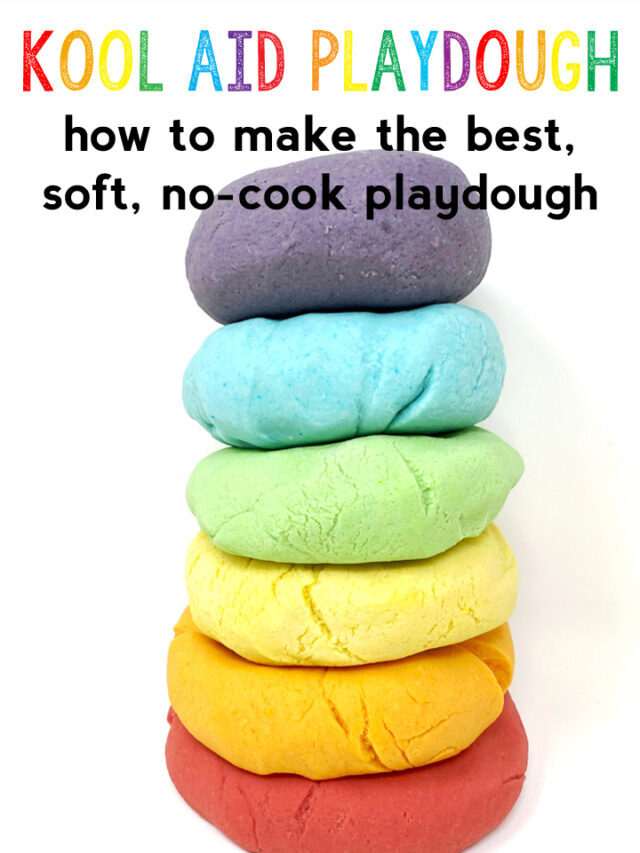 Kool Aid Playdough-An Easy, No-Cook Scented Playdough Recipe Story