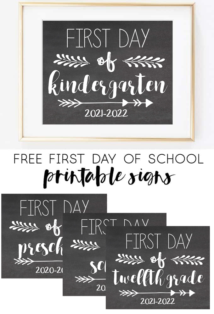 First Day Of 8th Grade 2017 2022 Sign Printable New Years Day 2023