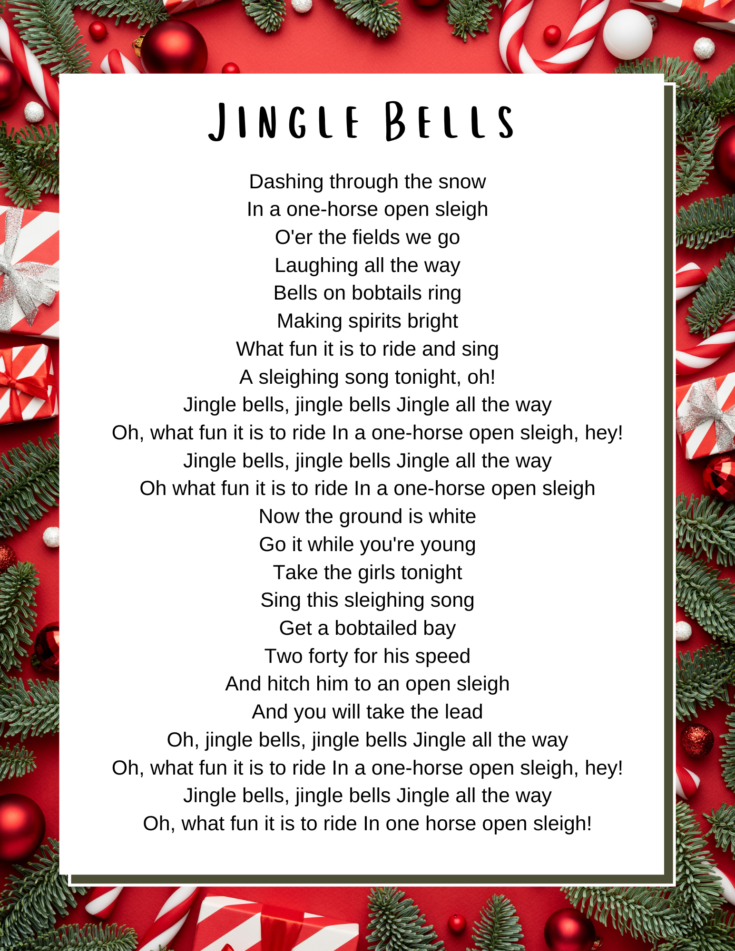 Christmas Songs Lyrics - Lyrics to Popular Christmas Carols & Songs ...